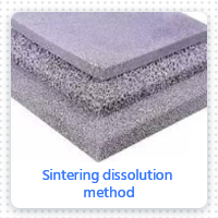 Sintering dissolution method Sintering dissolution method